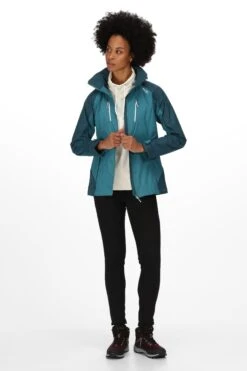 Regatta Womens Blue Calderdale IV Waterproof Jacket 10 Regatta Womens Blue Calderdale IV Waterproof Jacket -Regatta D04455s3