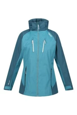 Regatta Womens Blue Calderdale IV Waterproof Jacket 12 Regatta Womens Blue Calderdale IV Waterproof Jacket -Regatta D04455s5