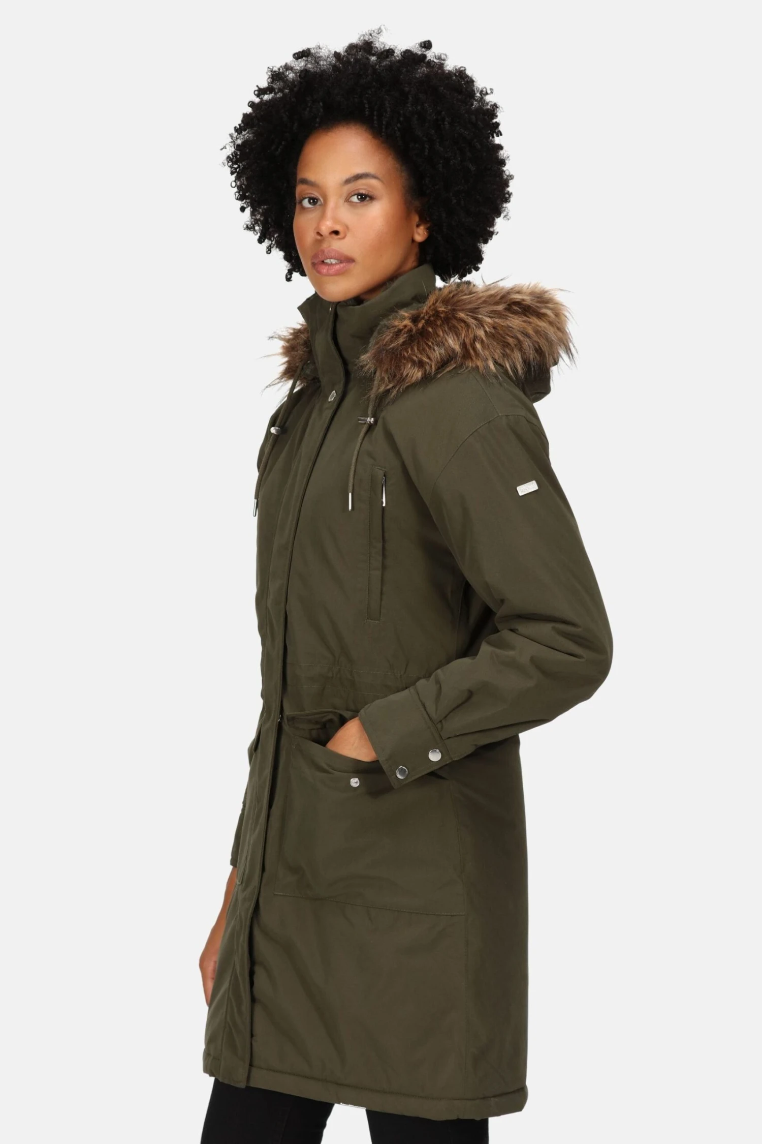 Regatta Green Shiloh Longline Waterproof Insulated Jacket 3 Regatta Green Shiloh Longline Waterproof Insulated Jacket - Image 3