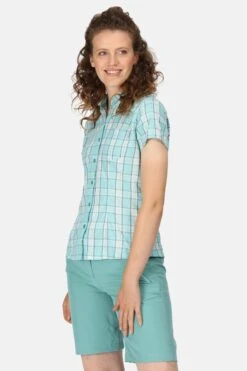 Regatta Blue Mindano VII Short Sleeve Blouse 10 Regatta Blue Mindano VII Short Sleeve Blouse -Regatta M82151s3