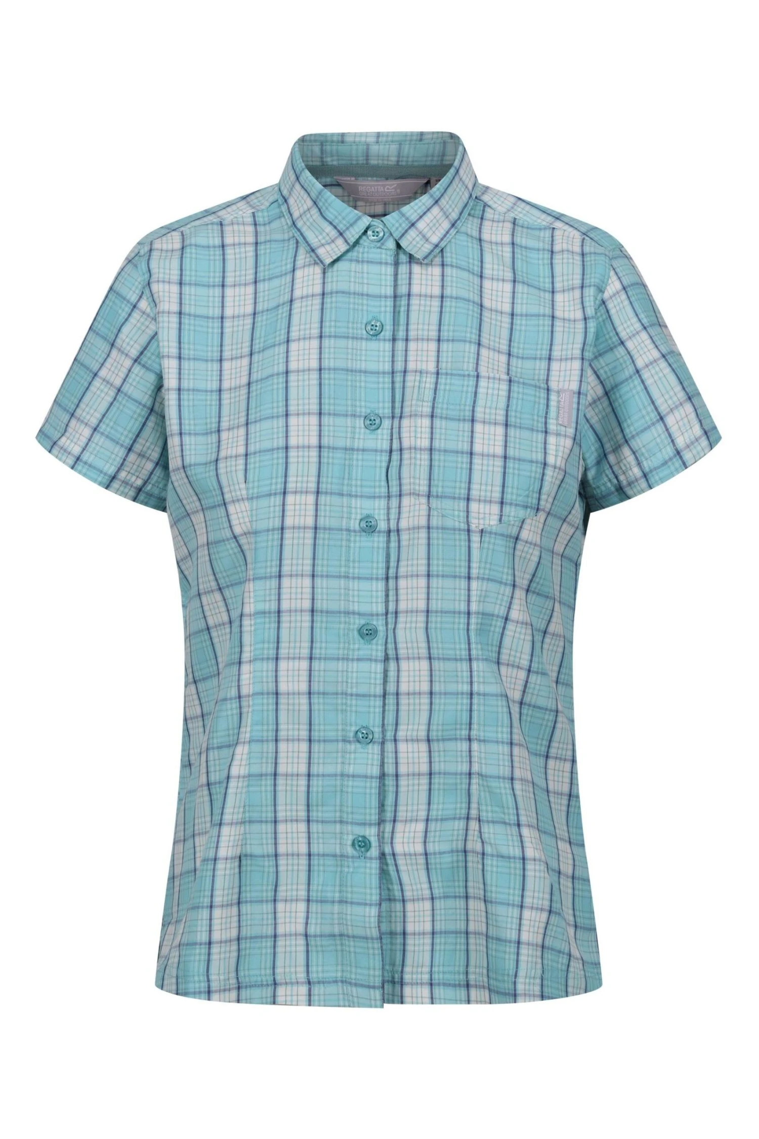 Regatta Blue Mindano VII Short Sleeve Blouse 5 Regatta Blue Mindano VII Short Sleeve Blouse - Image 5