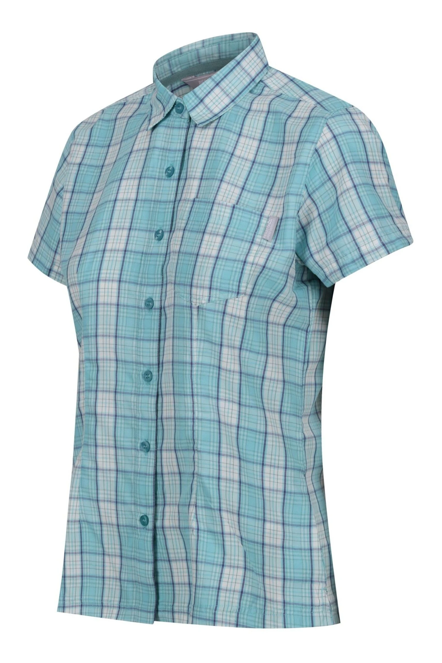 Regatta Blue Mindano VII Short Sleeve Blouse 7 Regatta Blue Mindano VII Short Sleeve Blouse - Image 7