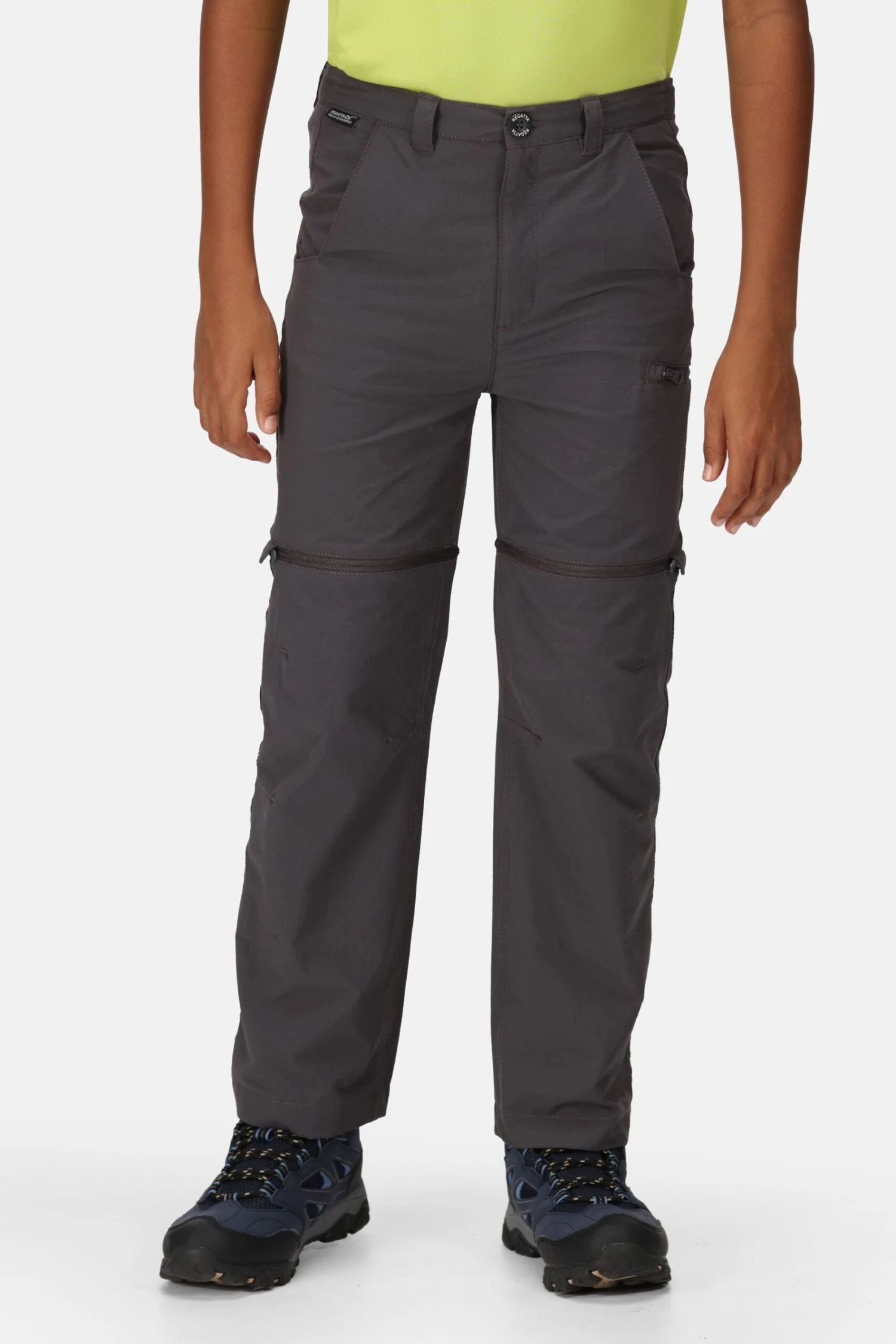 Regatta Junior Grey Highton Zip Off Trousers 1 Regatta Junior Grey Highton Zip Off Trousers