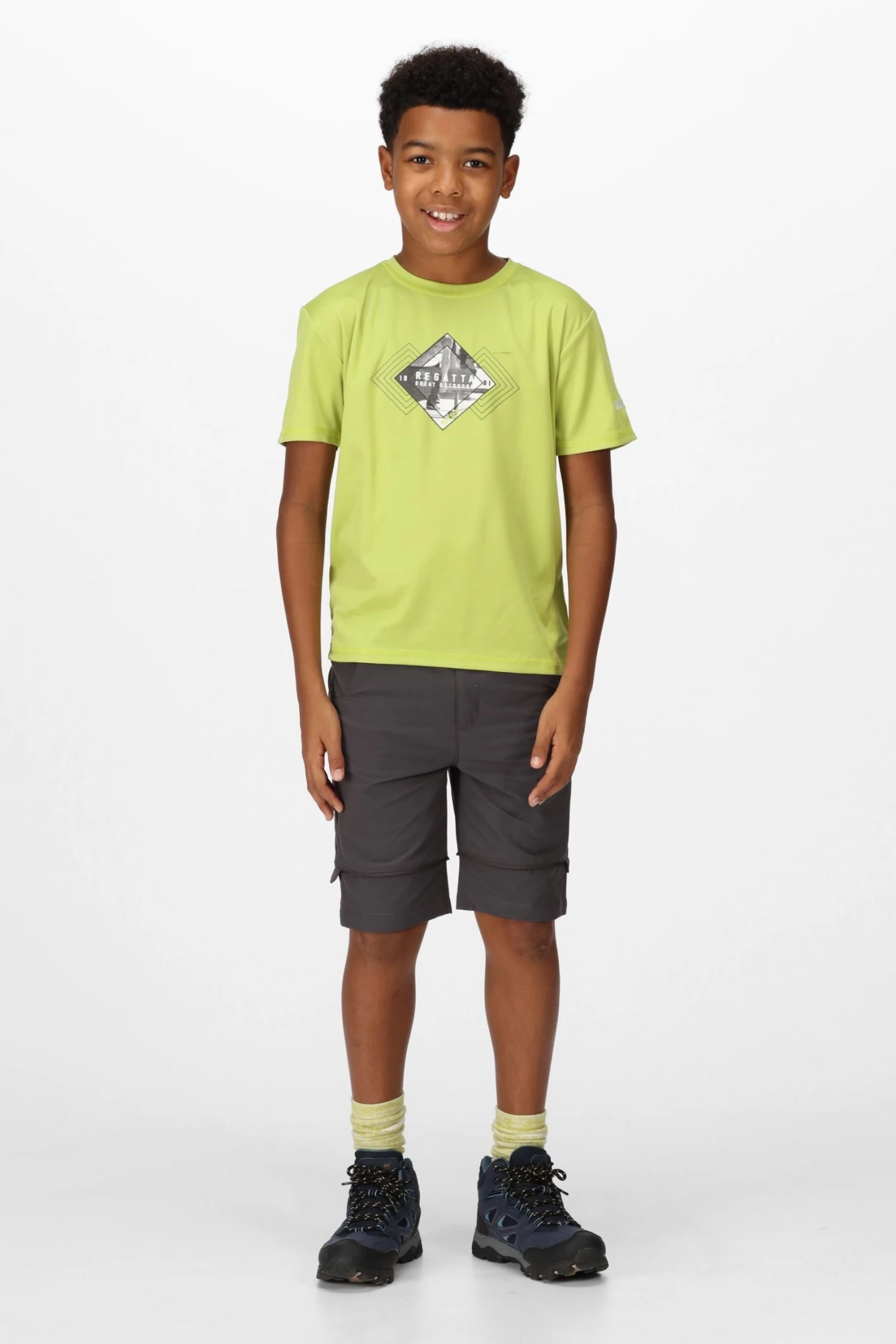 Regatta Junior Grey Highton Zip Off Trousers 3 Regatta Junior Grey Highton Zip Off Trousers - Image 3